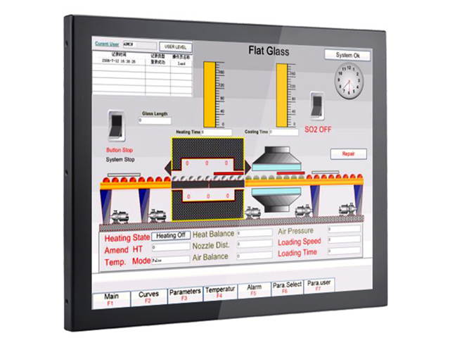 19" Industrial Panel PC,All in One Computer,Intel Quad Core J1900,Taiwan 5 Wire Touch Screen,Windows 7/10,Linux,(Black),[1VGA/3USB2/1USB3/1LAN/3COM/FAN],(4G RAM/64G SSD)