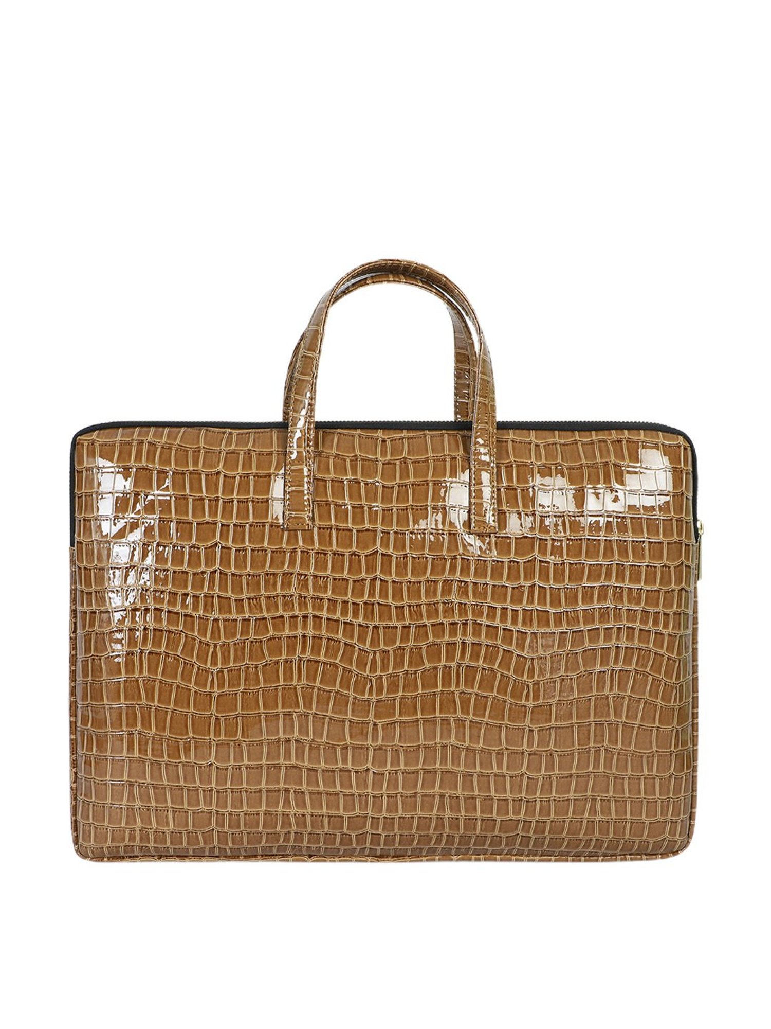 Bagsy Malone Camel Brown Animal Effect Medium Laptop Sleeve