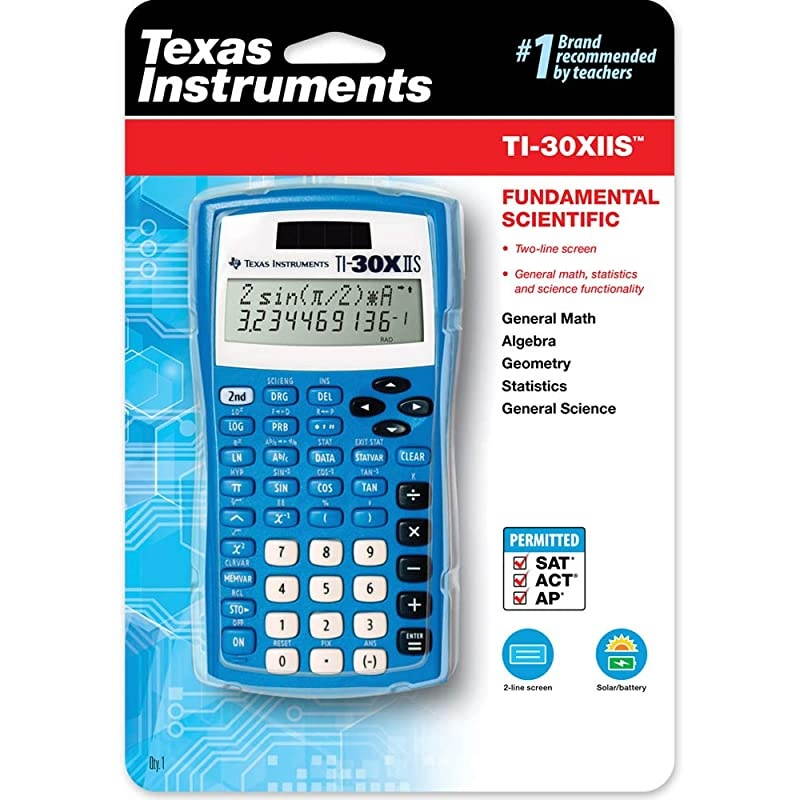 TI30XIIS Scientific Calculator Blue