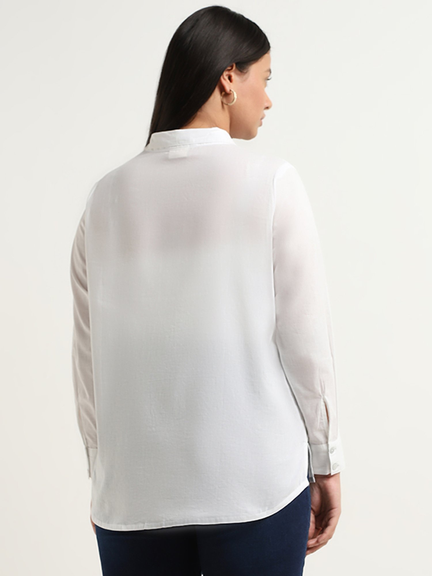 Diza by Westside White Embroidered Tunic