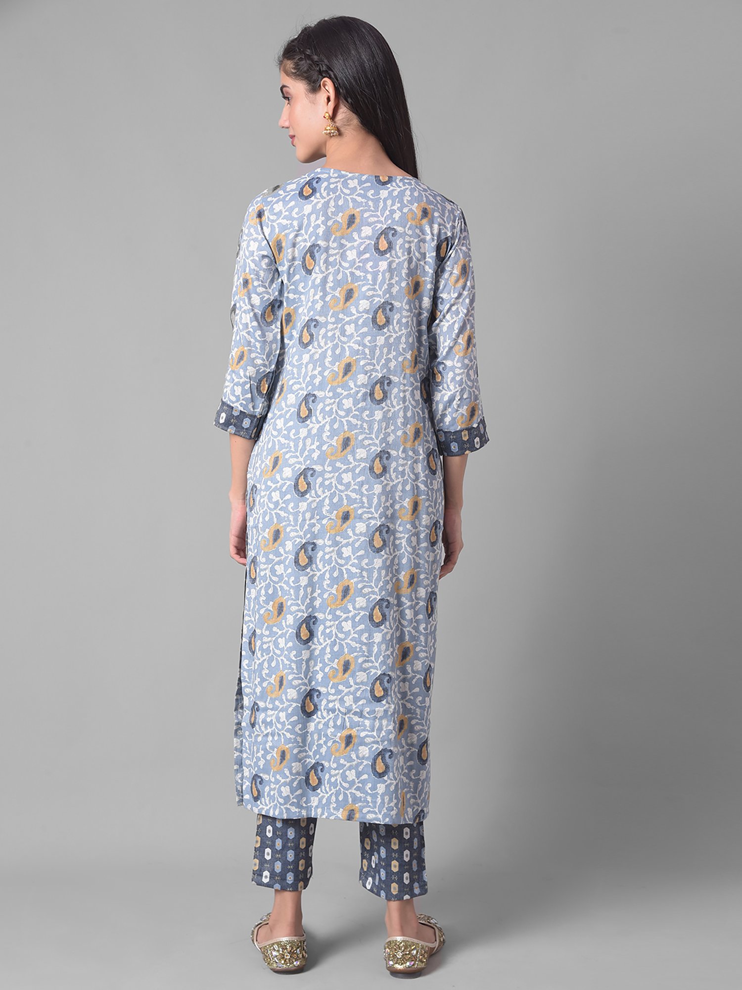 Dollar Missy Blue Embellished Kurta With Pants