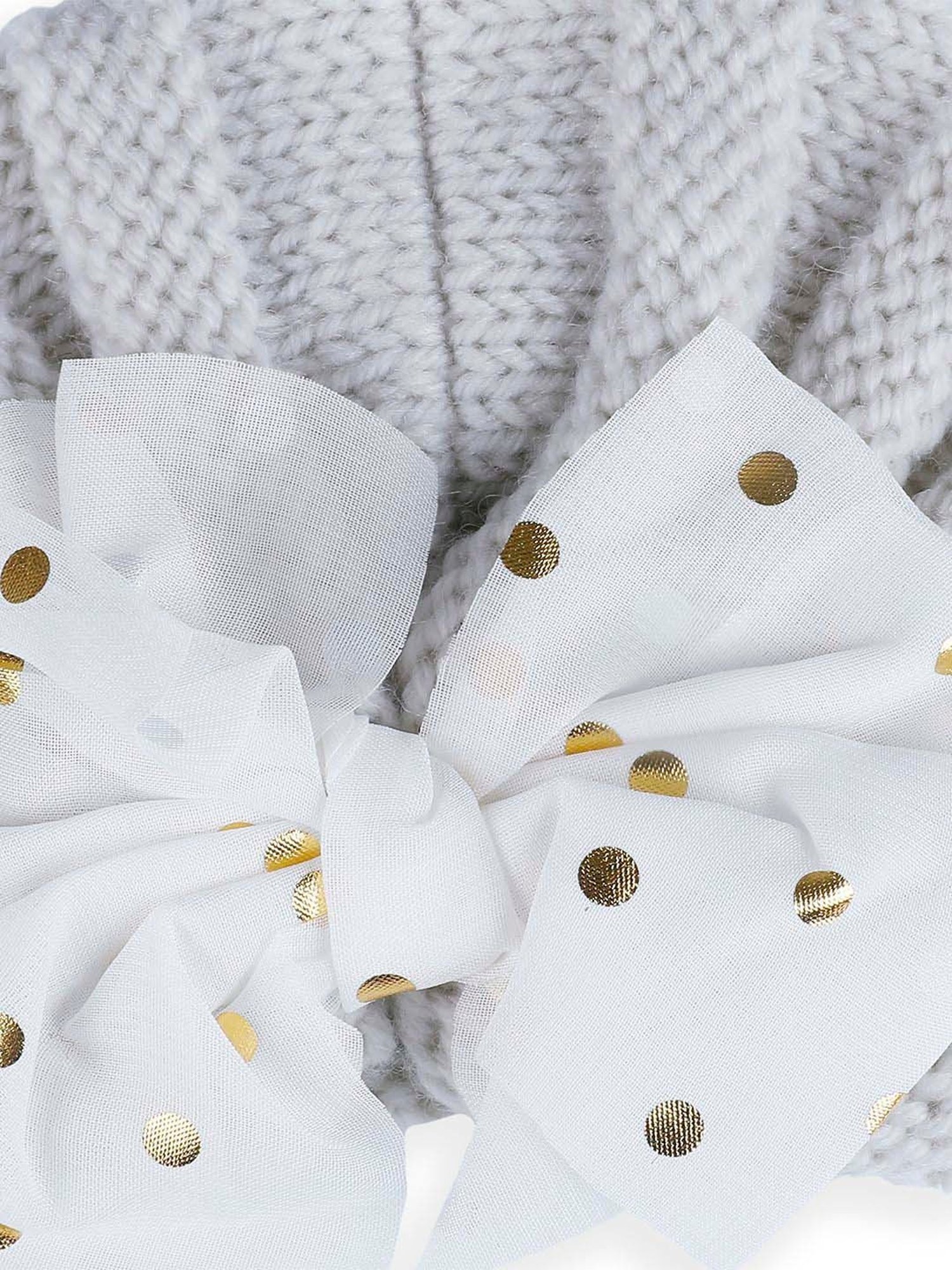 Baby Moo Kids Purple & Grey Applique Cap (Pack of 2)