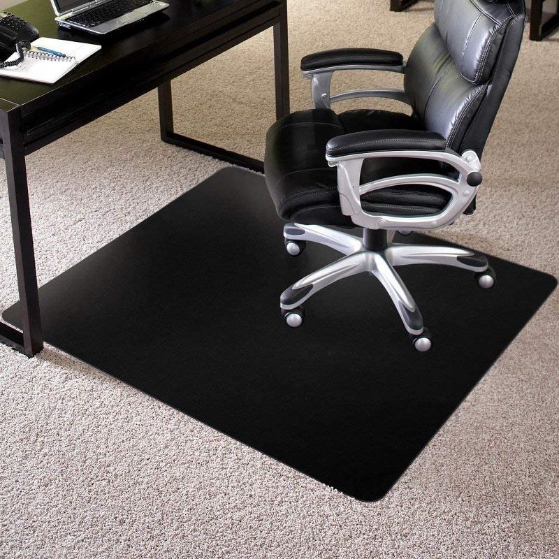 3'x4' Rectangle Office Chair Mat Black - ES Robbins