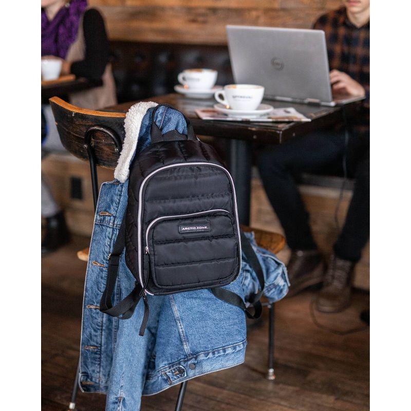 Arctic Zone Quilted Cooler Lunch Bag - Black