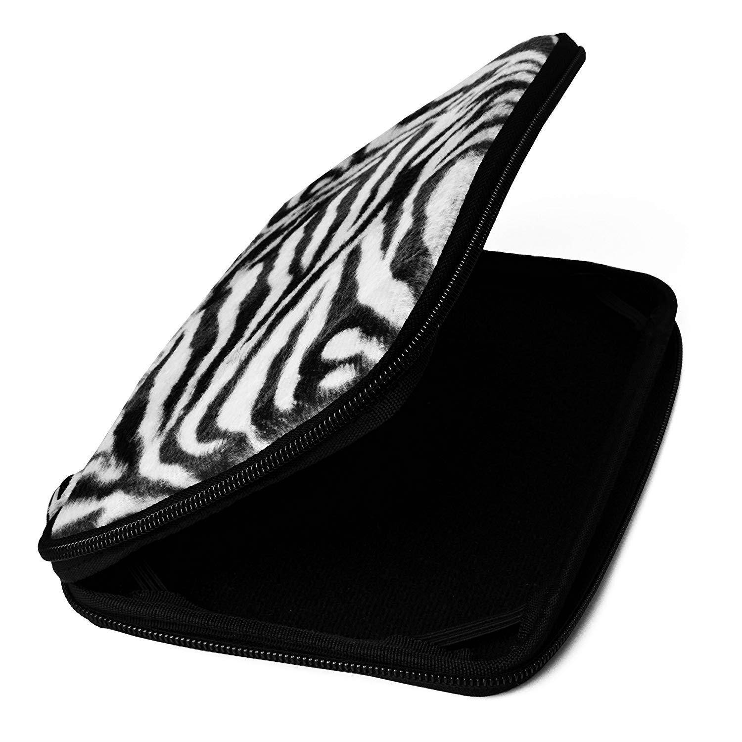 Protective Zebra Animal Print Hard Samsung Galaxy Tab 7-inch, 16GB, Wi-Fi Only Tablet Case with Extra Mesh Pocket!!!