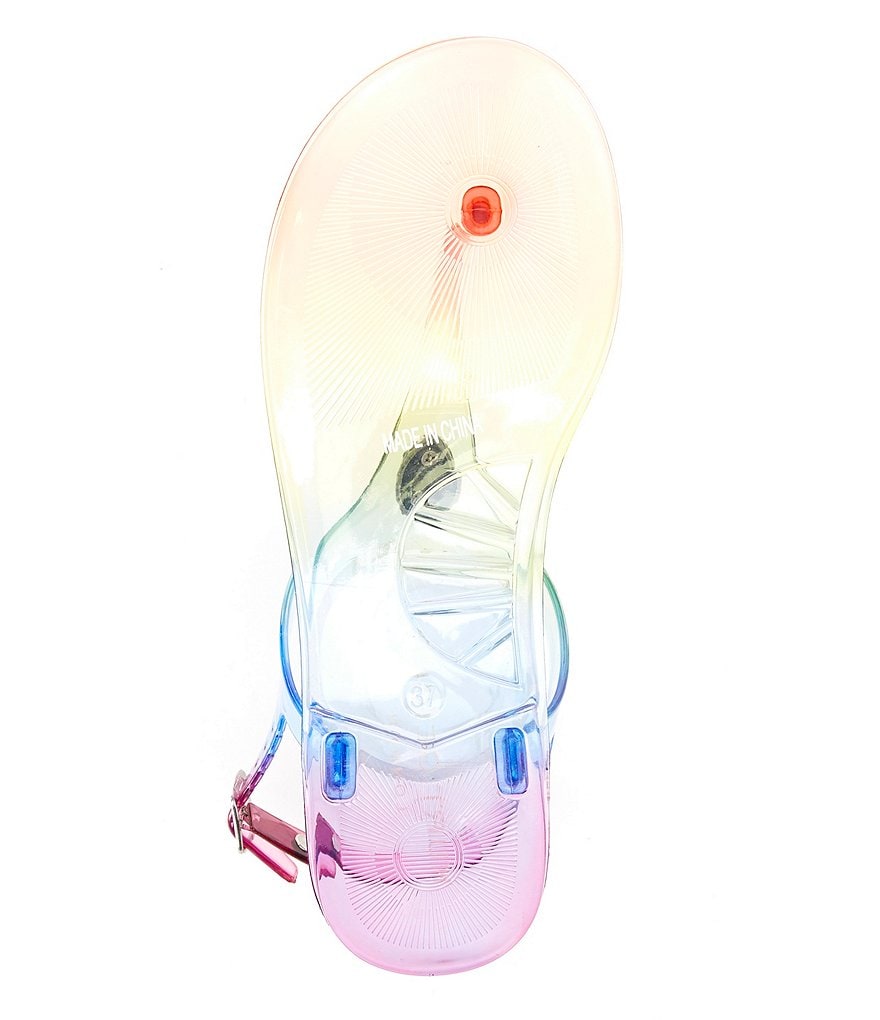 Kurt Geiger London Maddison Rainbow Jelly Flat Sandals