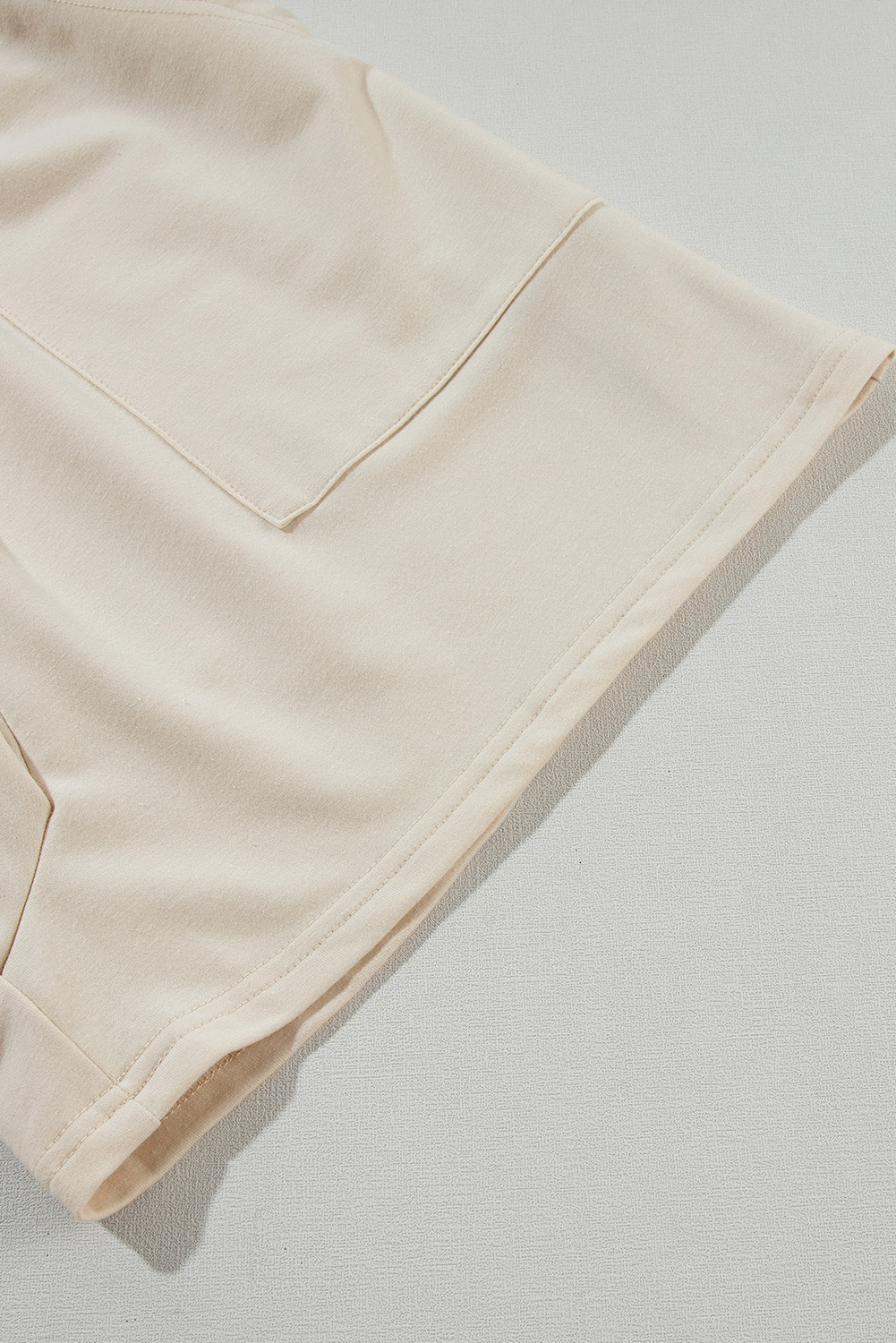 Dusk Blue Chest Pocket Front Buttoned Folded Edge Denim Short Sleeve Romper