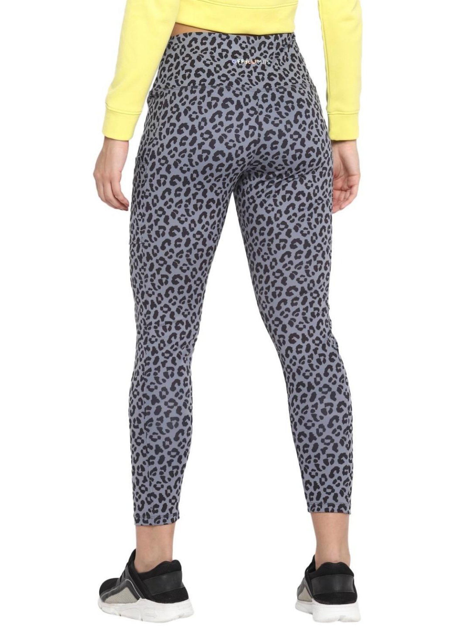 OFF LIMITS Grey Animal Print Tights