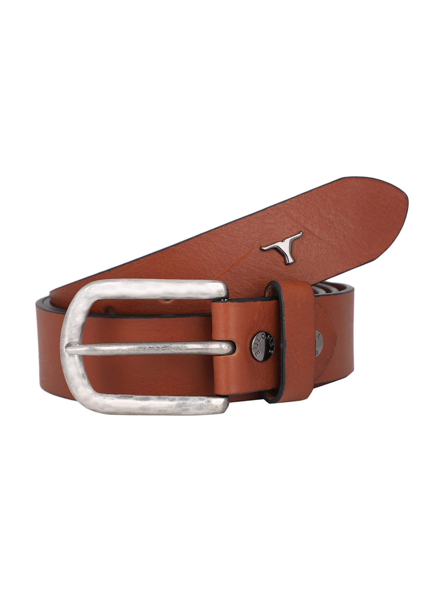 BULCHEE Tan Leather Casual Belt for Men