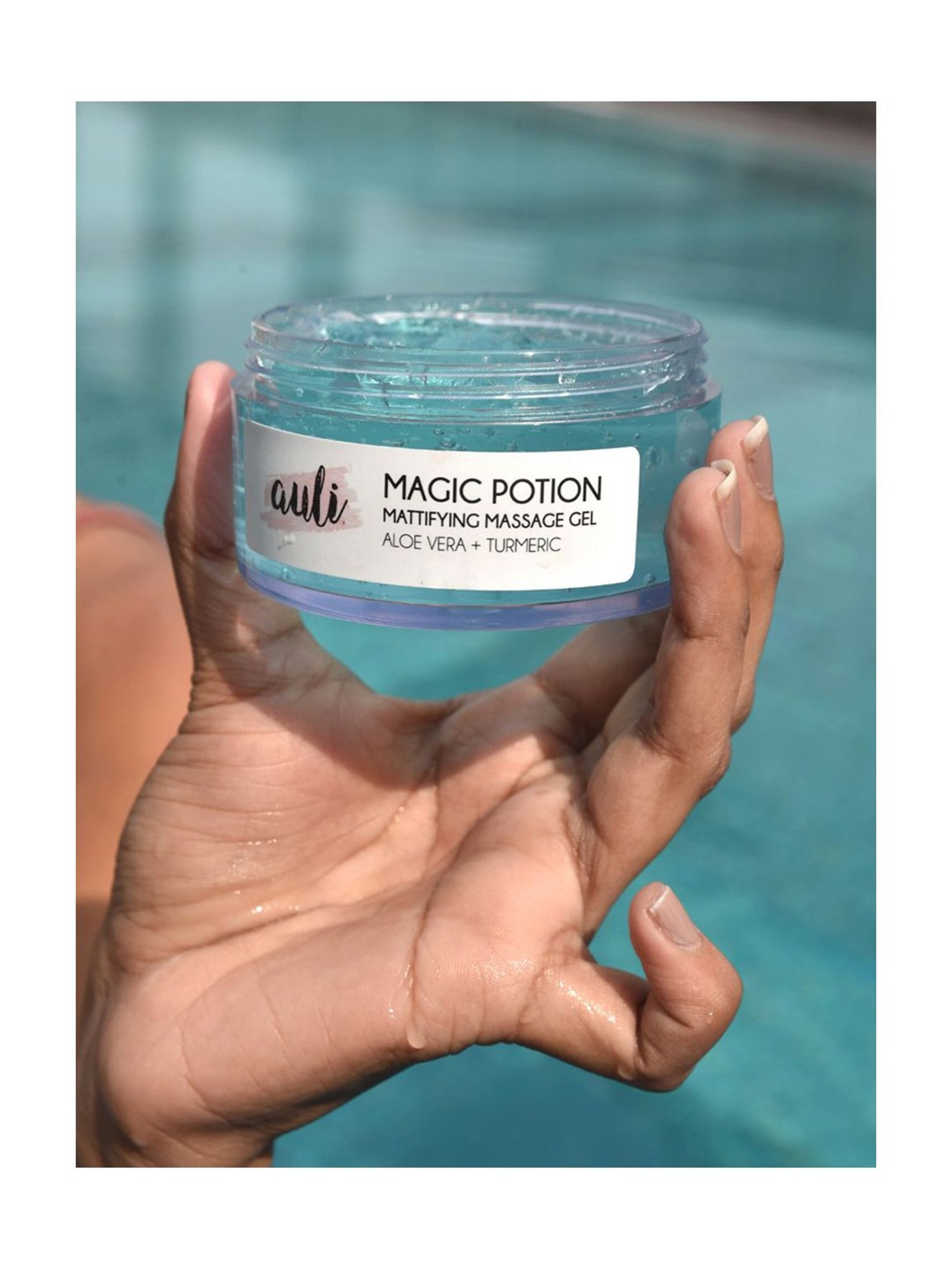 Auli Magic Potion Aloe Vera & Turmeric Gel for Hydrated Glowing Skin - 60 gm