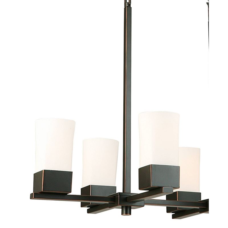 Ciara Springs 6 Light Chandelier Bronze/White - EGLO