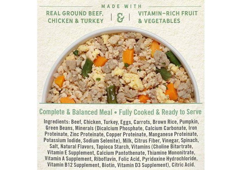 Freshpet Homestyle Creations Chopped Beef Vegies and Brown Rice Entree Wet Dog Food - 1lb