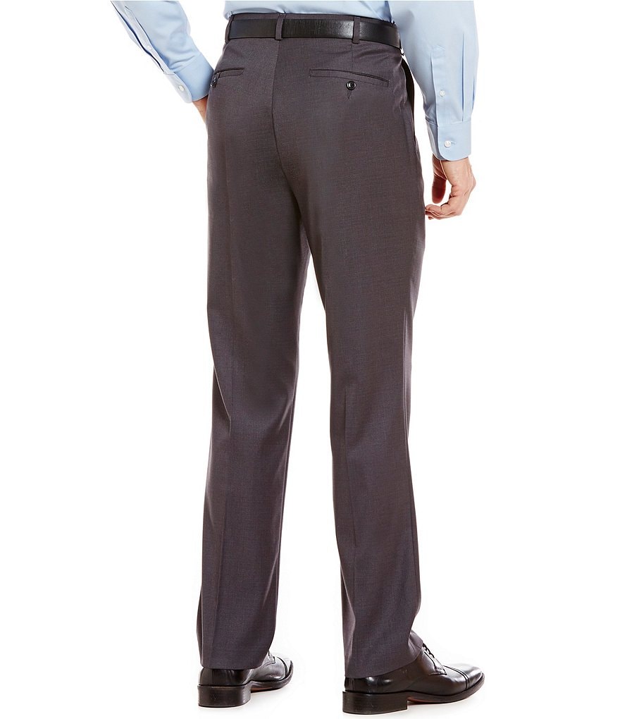 Roundtree & Yorke Big & Tall TravelSmart Pleated Front Relaxed Solid Dress Pants