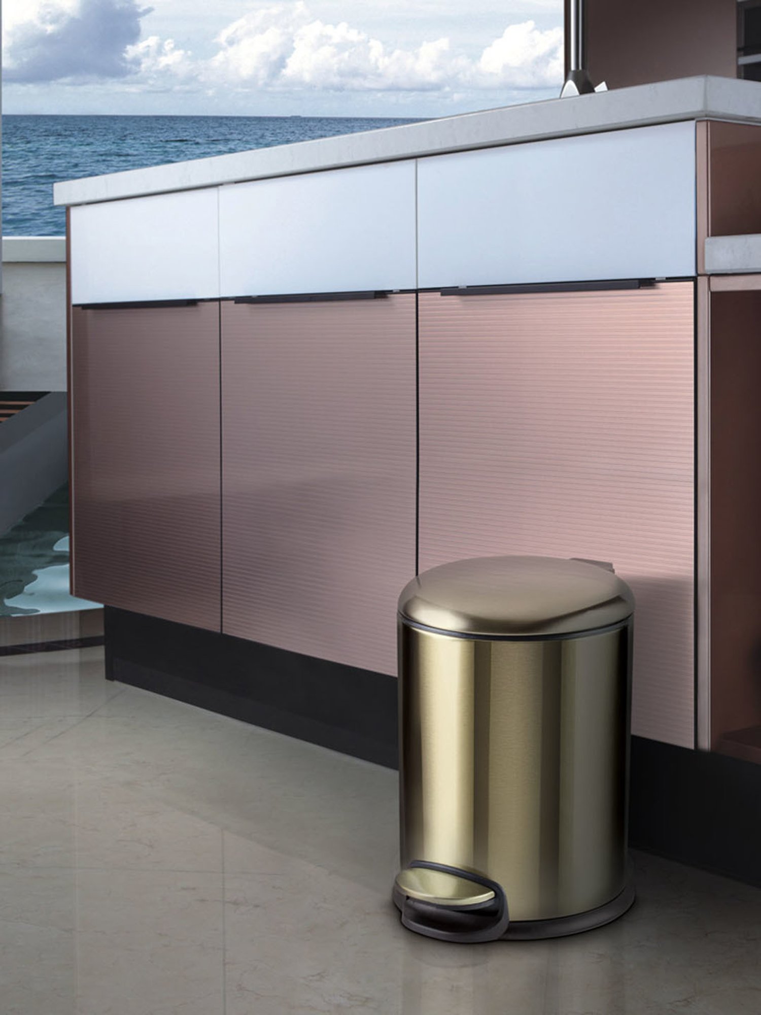 Freelance Green Steel Set of 1 Dustbins