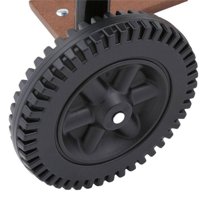 Americana The Swinger Charcoal Grill with Side Tables Model 4105.0.511 - Red - Meco