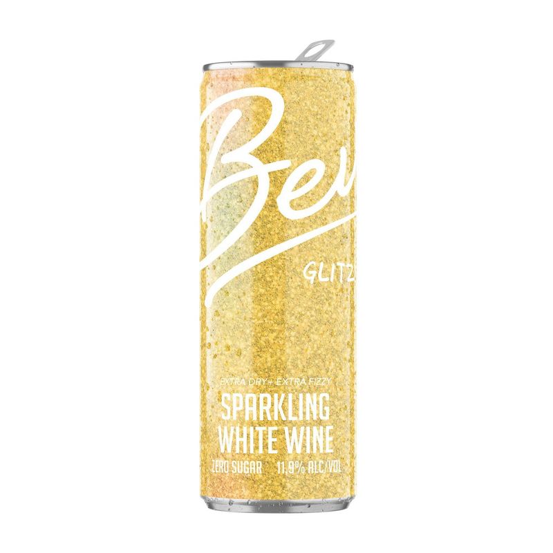 Bev Glitz White Wine Blend- 4pk/250ml Cans