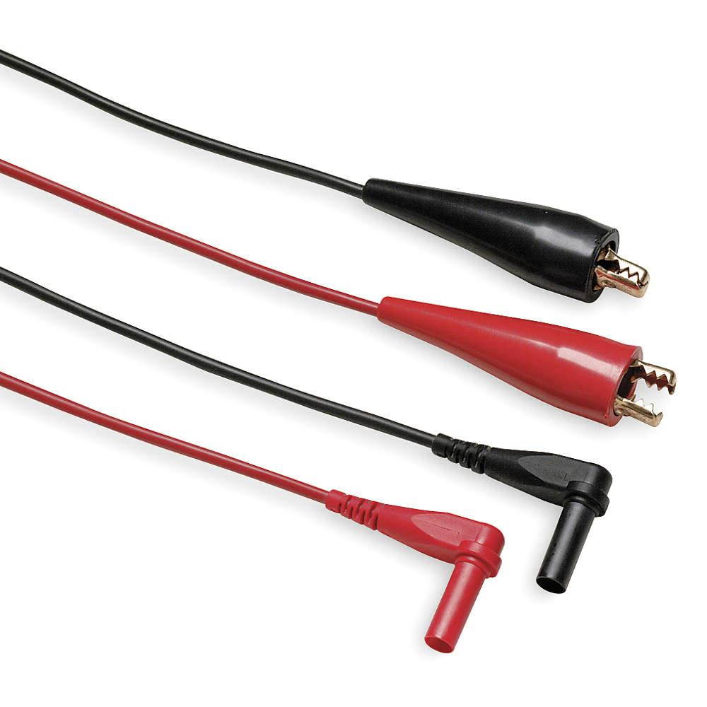 FLUKE Fluke-TL28A Test Leads,60 In. L,Black/Red,30VAC,PR