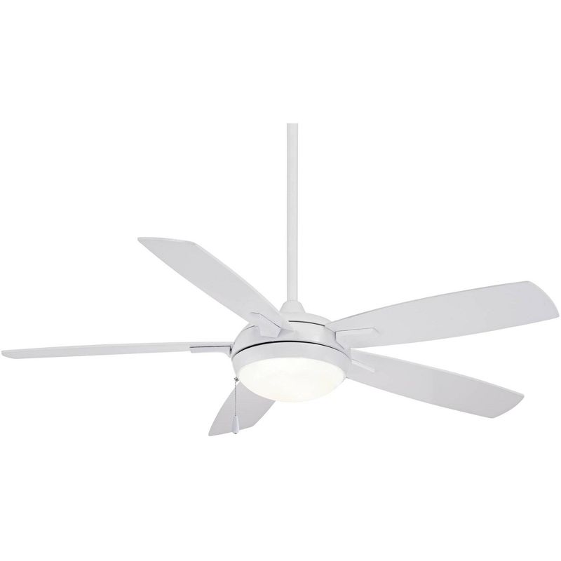 54" Minka Aire Lun-Aire White LED Ceiling Fan