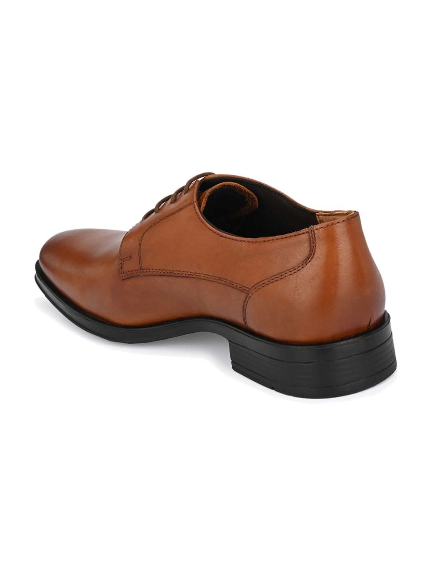 Delize Men's Tan Derby Shoes