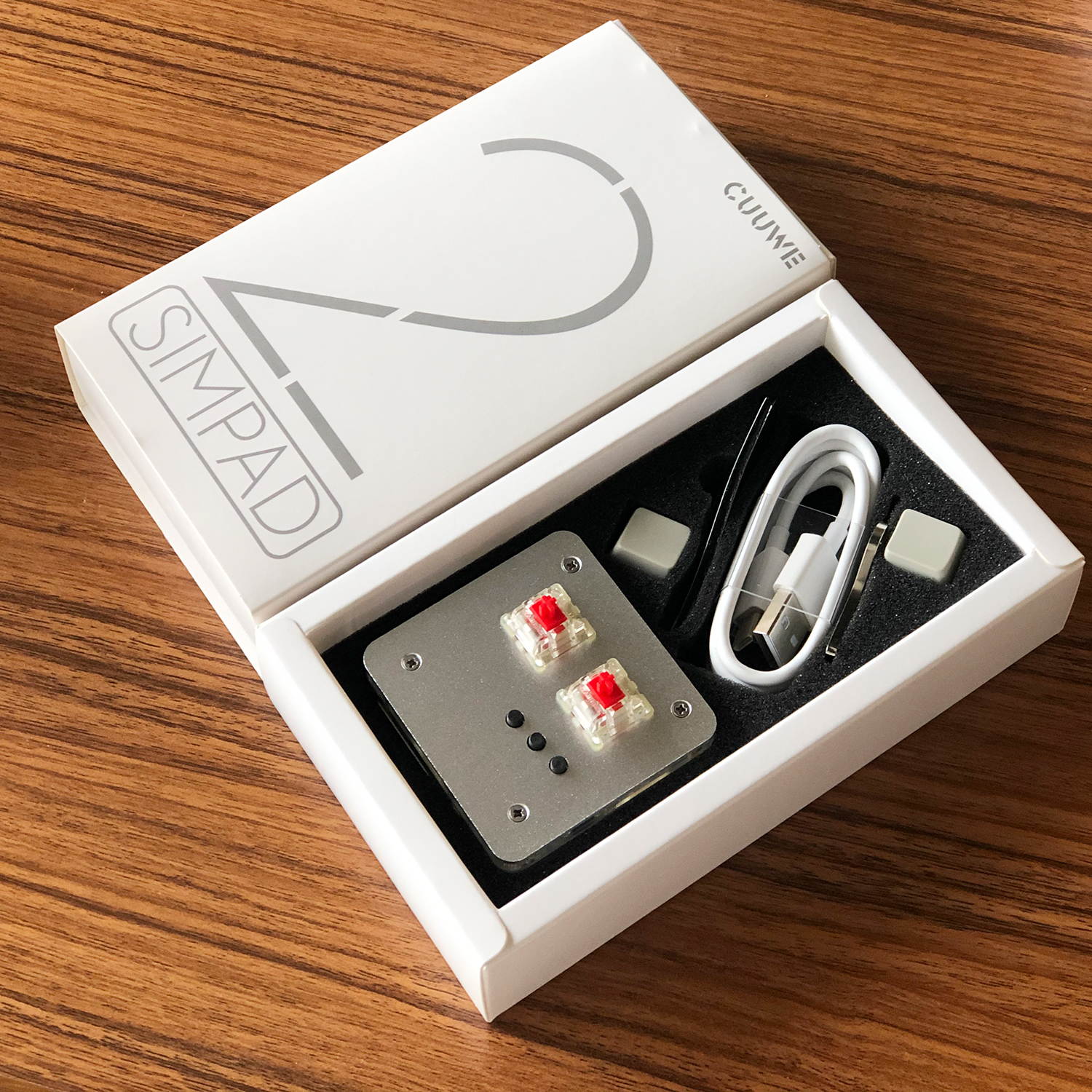 CUUWE SimPad Mini Keyboard Touch Wheel Axle Tester Gaming Keypad Osu support Cheery Mx Red Switch Gaming Mechanical Keyboard game player