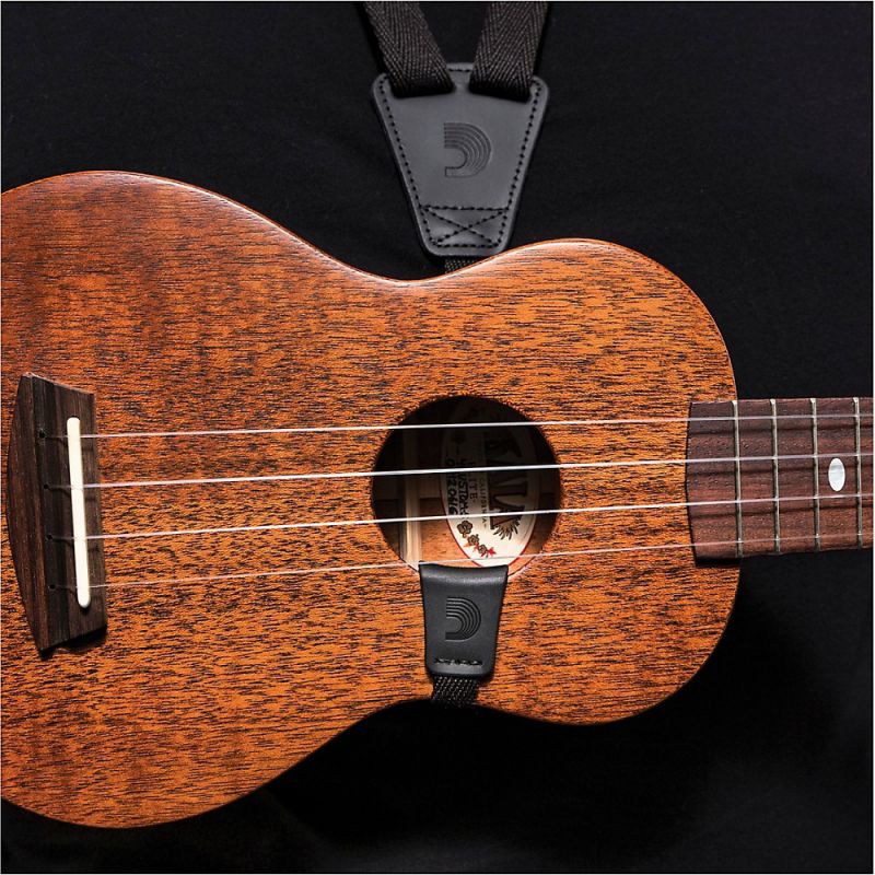 D'Addario Planet Waves Ukulele Strap - Eco-Friendly Black