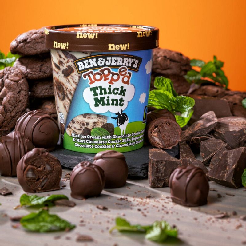 Ben & Jerry's Topped Thick Mint Ice Cream - 15.2oz