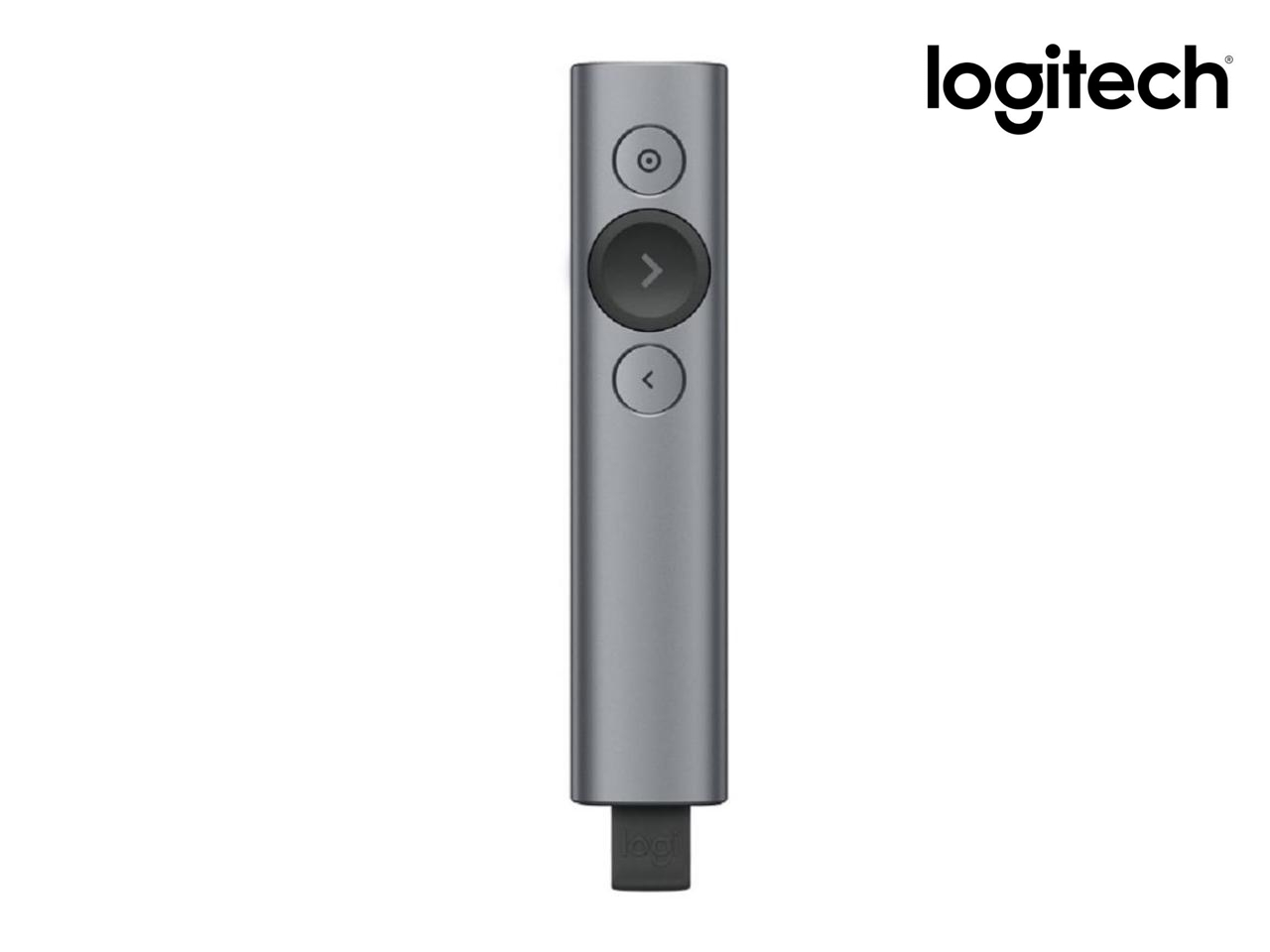Logitech Spotlight Presentation Remote - Advanced Digital Highlighting with Bluetooth, Universal Compatibility, 30m Range and Quick Charging - Slate