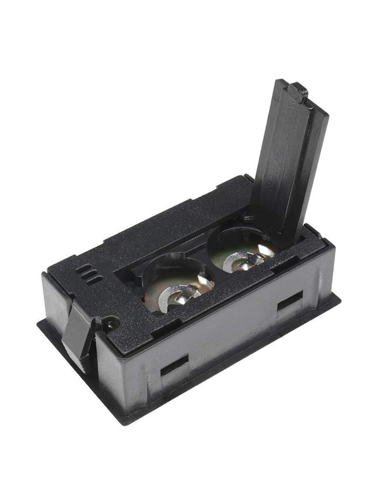 PAXMAX Mini LCD Indoor Temperature Sensor Humidity Thermometer (Black)