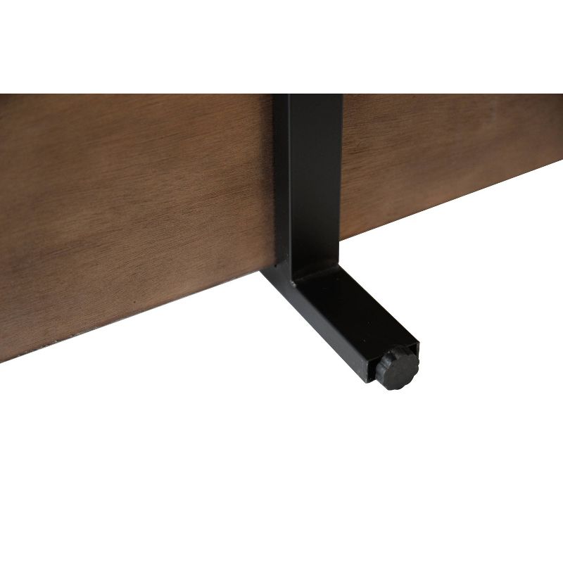 54.9" Graham 4 Shelf Etagere Bookshelf Walnut Brown - Summerland Home