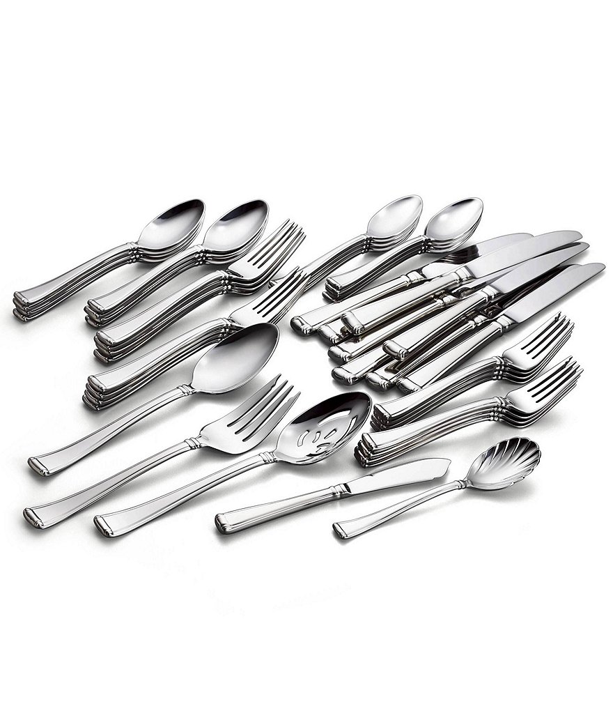 Gorham Column 45-Piece Stainless Steel Flatware Set