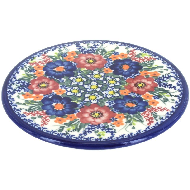 Home Basics Scroll Collection Steel Trivet, Bronze