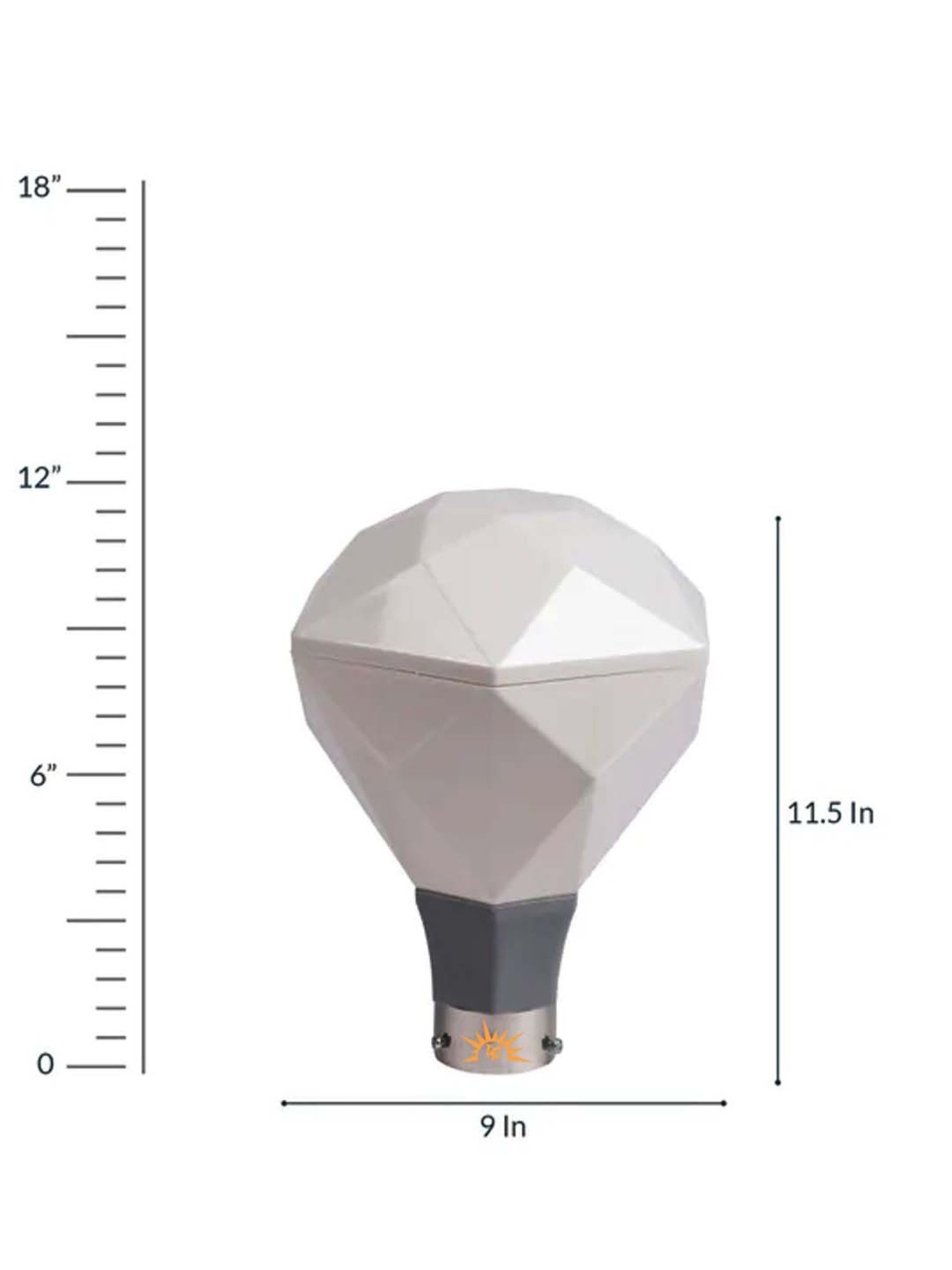 DecorativeRay Off White PVC Gate Light - Set of 1