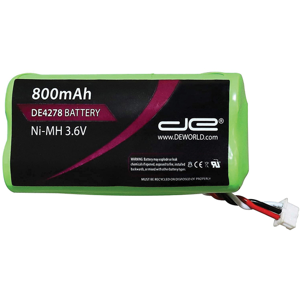 DE4278 800 mAh 3.6-Volt NiMH Replacement Battery for Motorola(R) LS-4278 and DS-6878 Symbol(R) Scanners