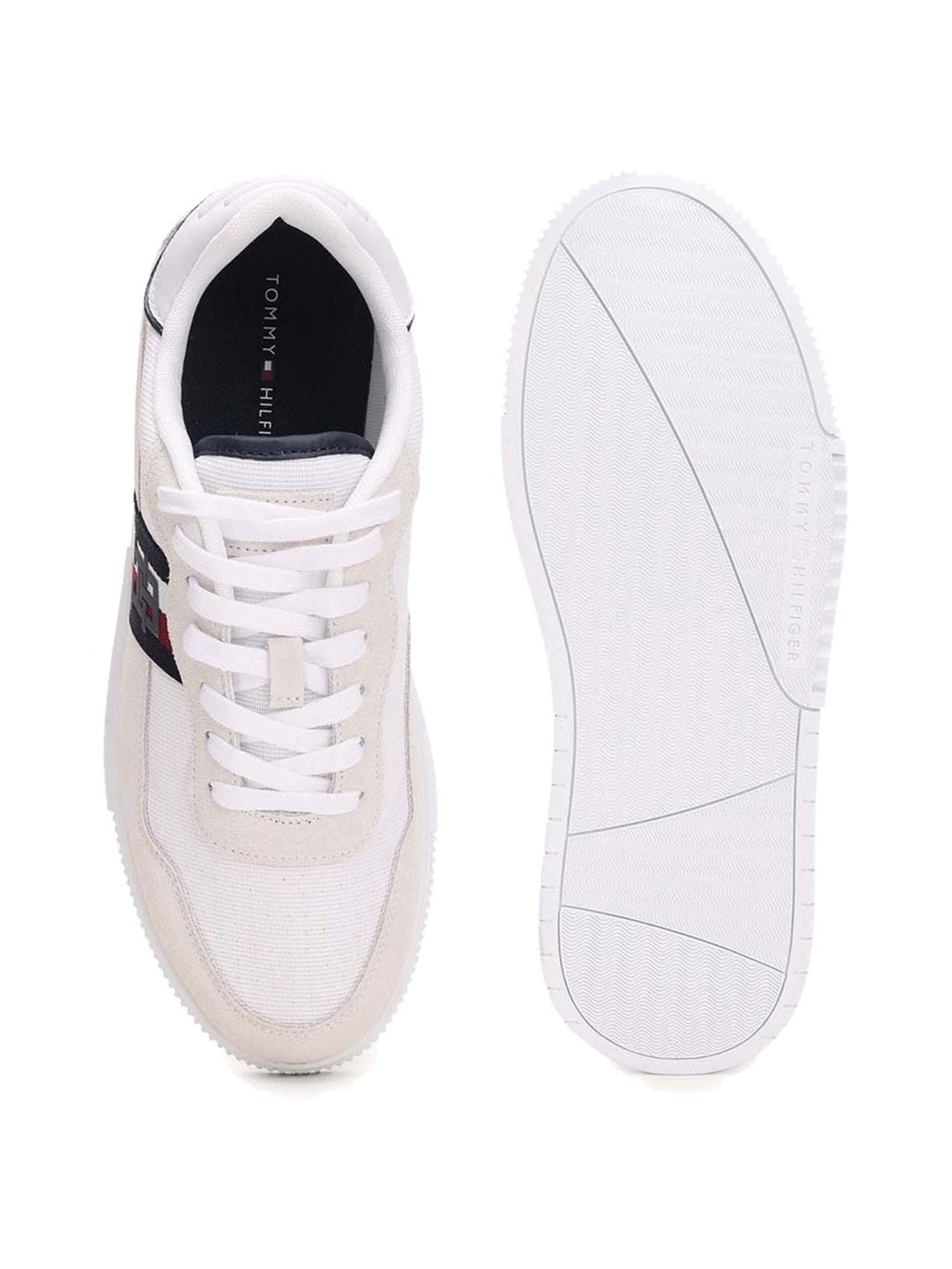 Tommy Hilfiger Men's White Casual Sneakers