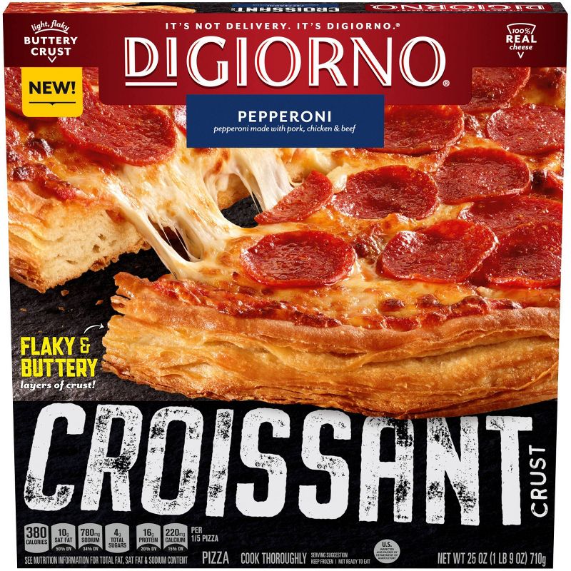 DiGiorno Pepperoni Frozen Pizza with Croissant Crust - 25oz