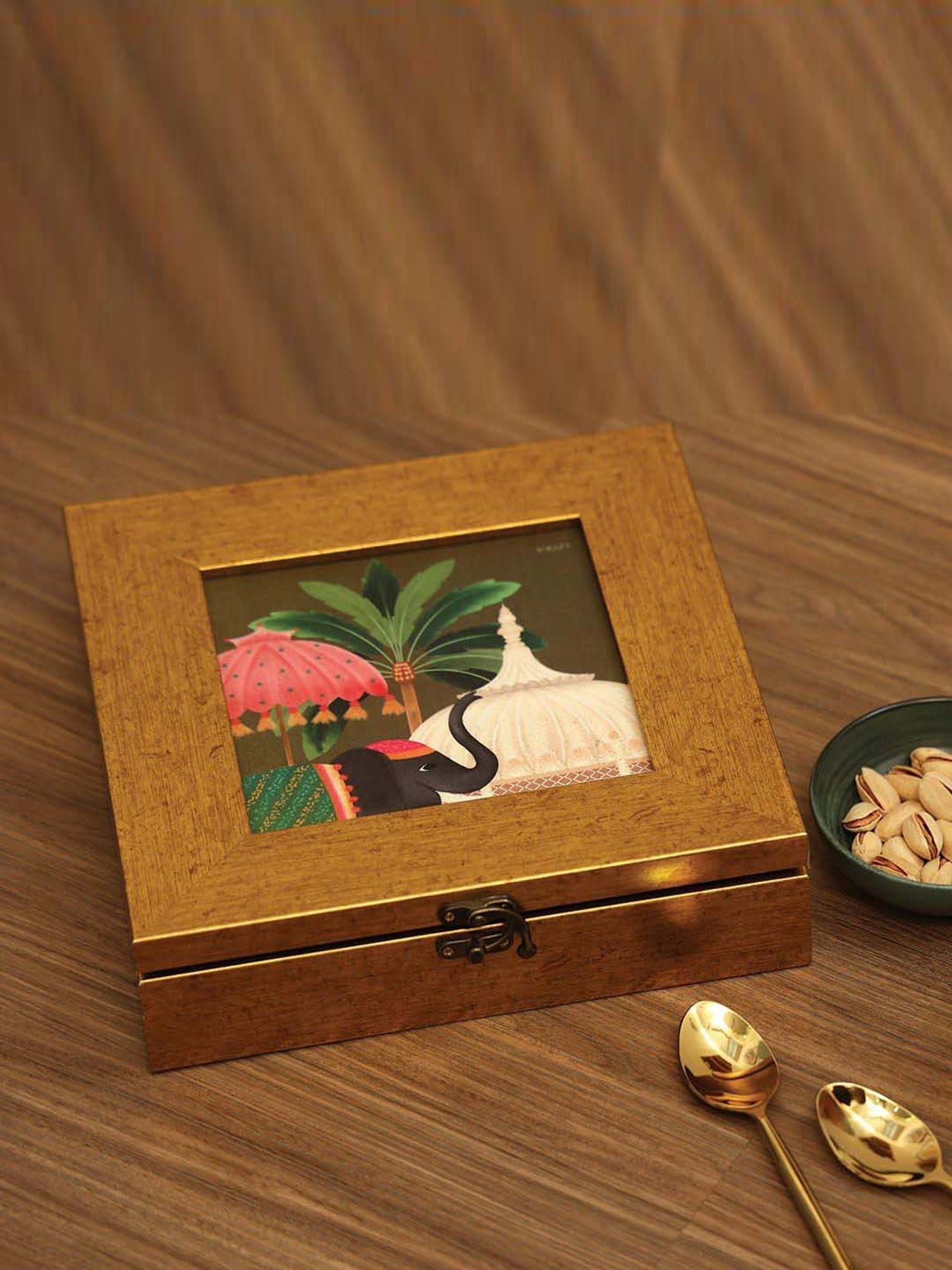 ICRAFT Multicolor Mdf Gajraj Series Multipurpose Box