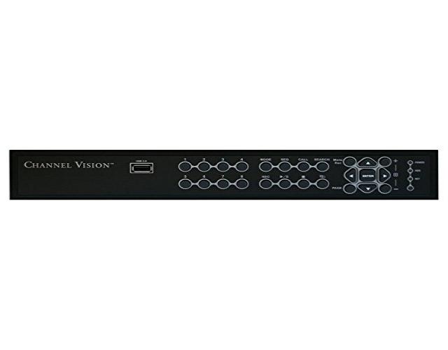 Channel Vision HE Digital Video Recorder (DVR), 8 Channel, No Hard Drive (DVR-8HE)