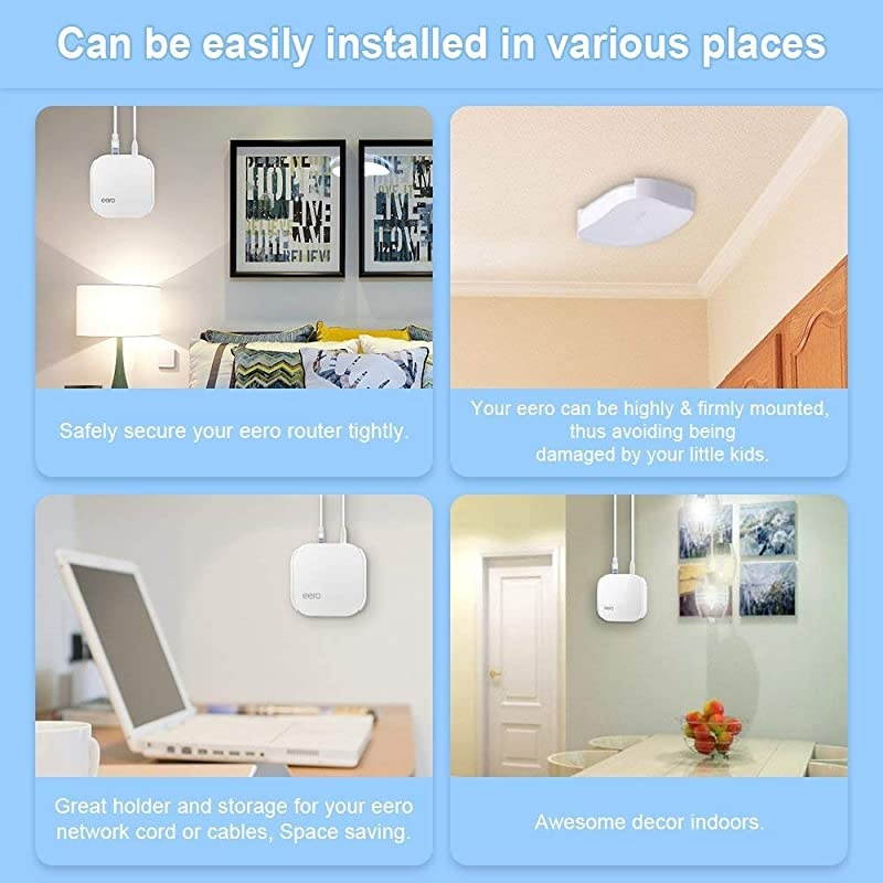 Velop Mesh Router Wall Mount Node Holder for Velop Whole Home Mesh WiFi System Router Holder Router Bracket Fits AC DualBandTriBand Velop Models