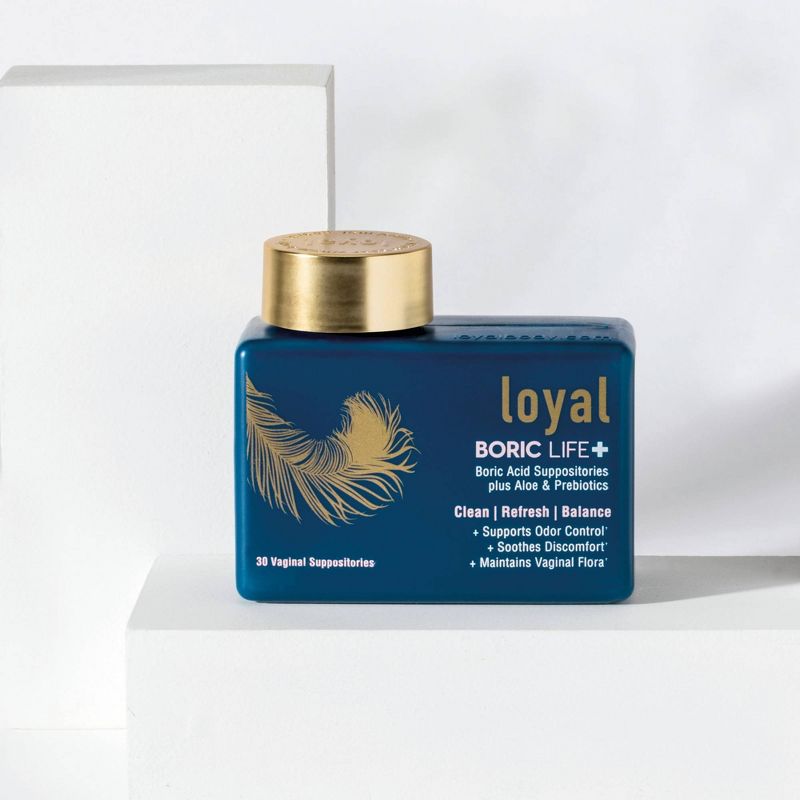 Loyal Boric Life Plus Boric Acid with Aloe & FOS Suppositories - 30ct
