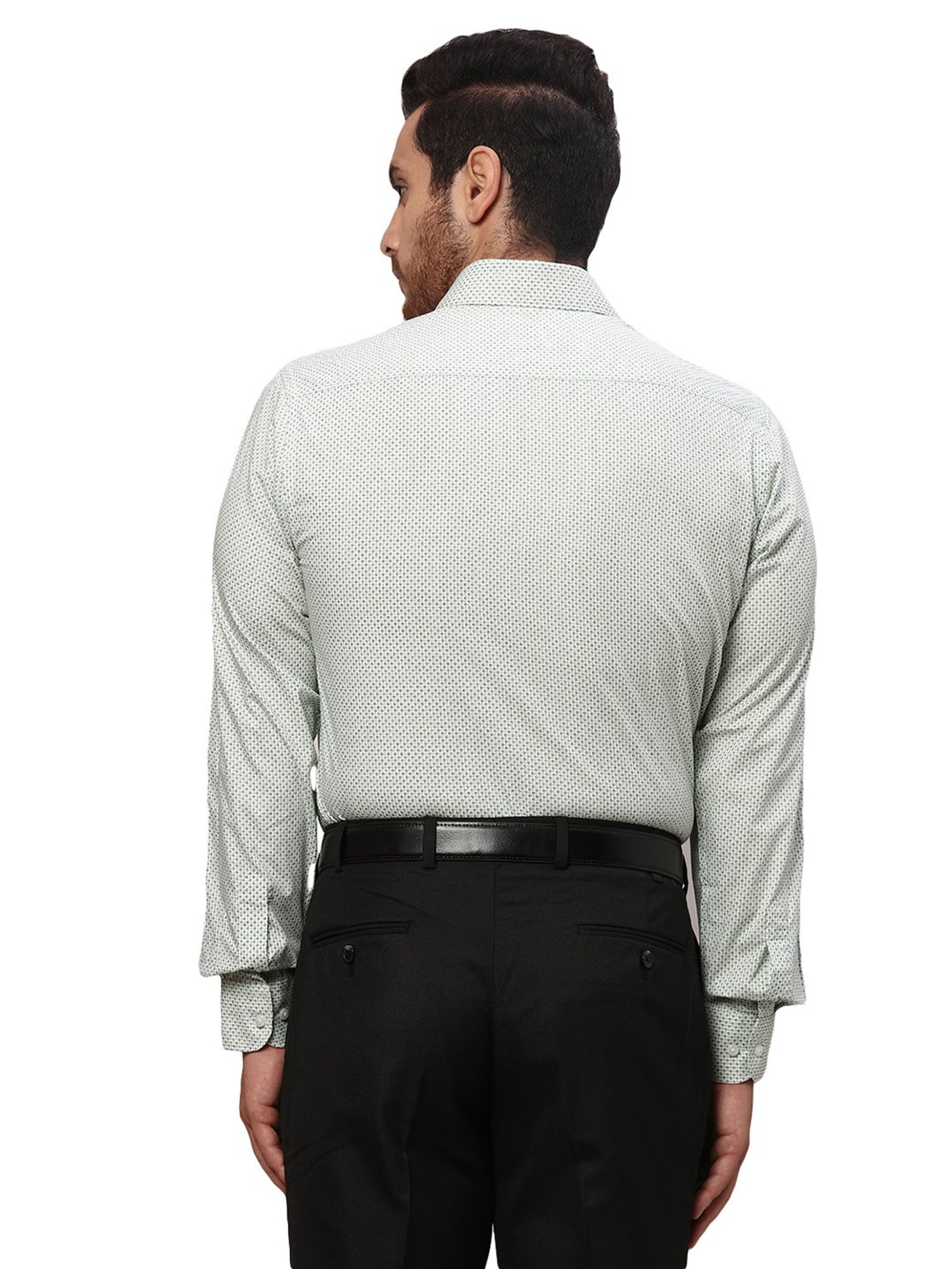 Raymond Green Slim Fit Printed Shirt