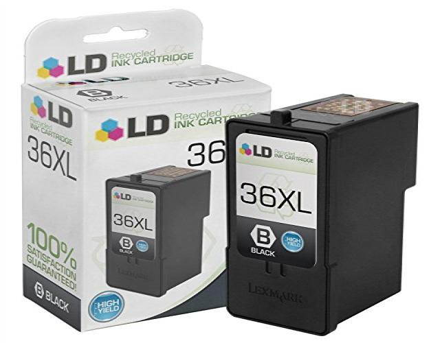LD &copy; Remanufactured Replacement for Lexmark 36XL / 36 Inkjet Cartridge Includes: 1 18C2170 High Yield Black for use in Lexmark X3650, X4650, X5650, X5650es, X6650, and X6675 Printers