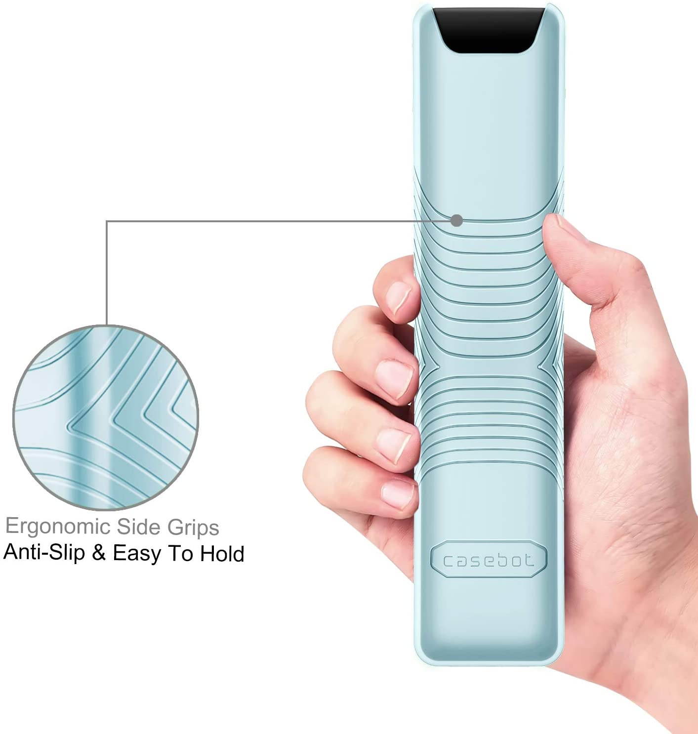 Protective Case Compatible Samsung Smart TV Remote Controller BN59 Series CaseBot Light Weight Kids-Friendly Anti Slip Shock Proof Silicone Cover Green-Glow in The Dark