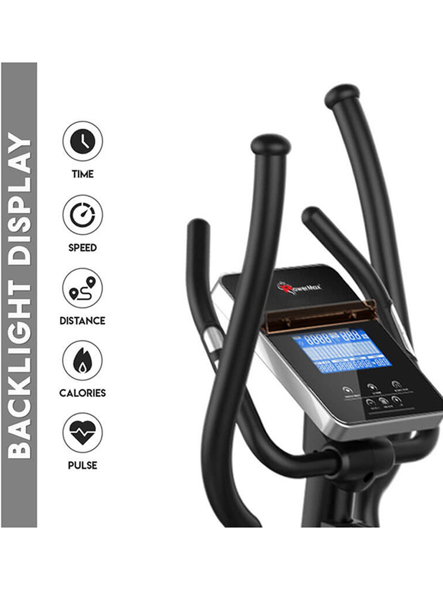 PowerMax Fitness EC-900 Elliptical Trainer (Black)