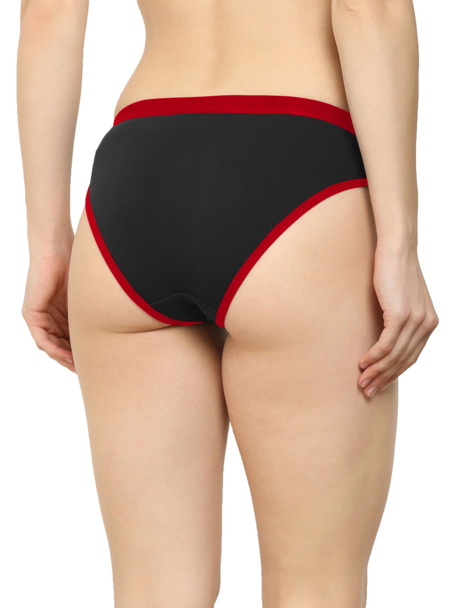 AROUSY Black Plain Hipster Panties - Pack Of 3