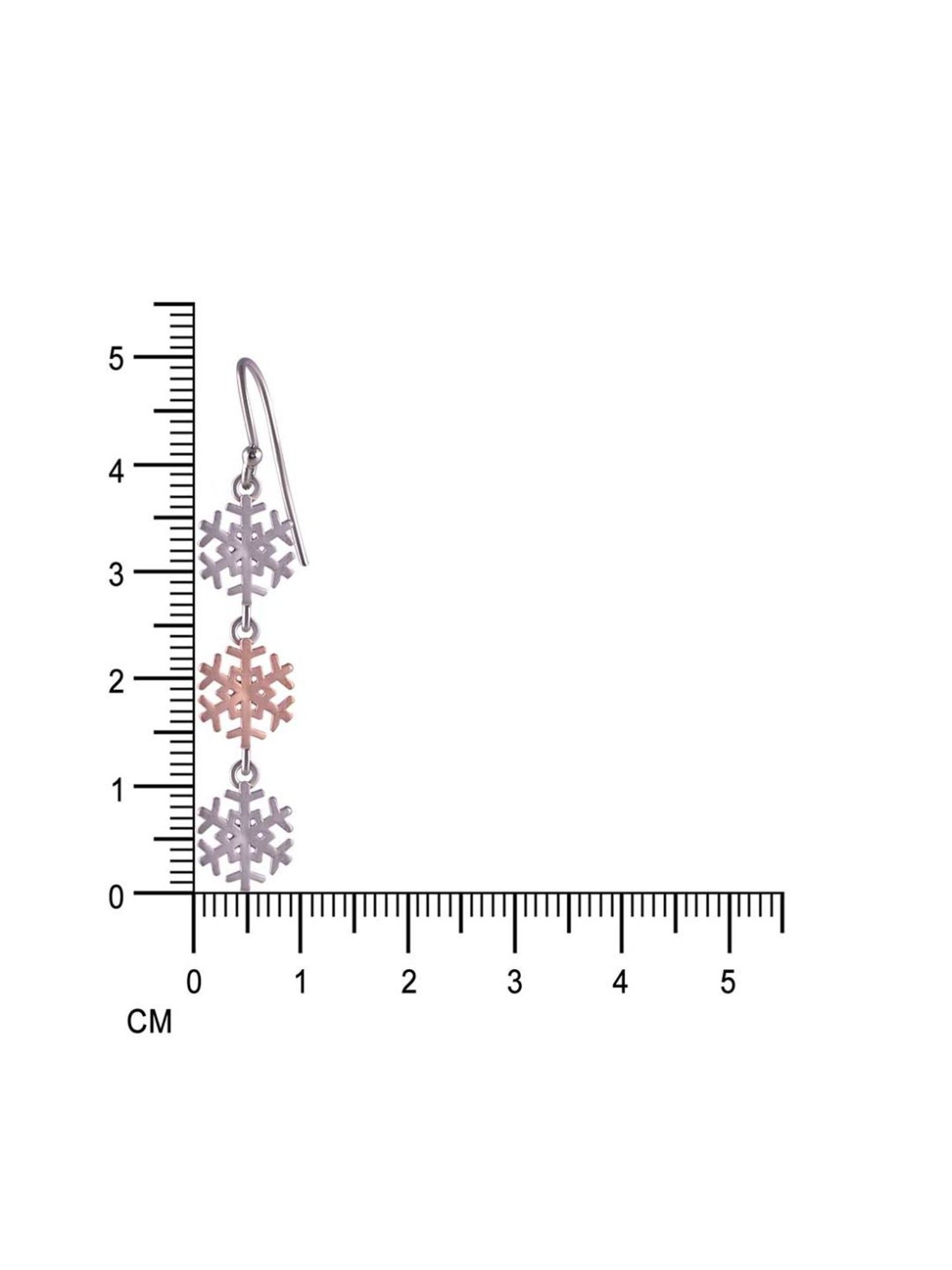 Rihi by P.C. Chandra Jewellers 925 Silver Snow-Flake Necklace with Earring Set for Women & Girls