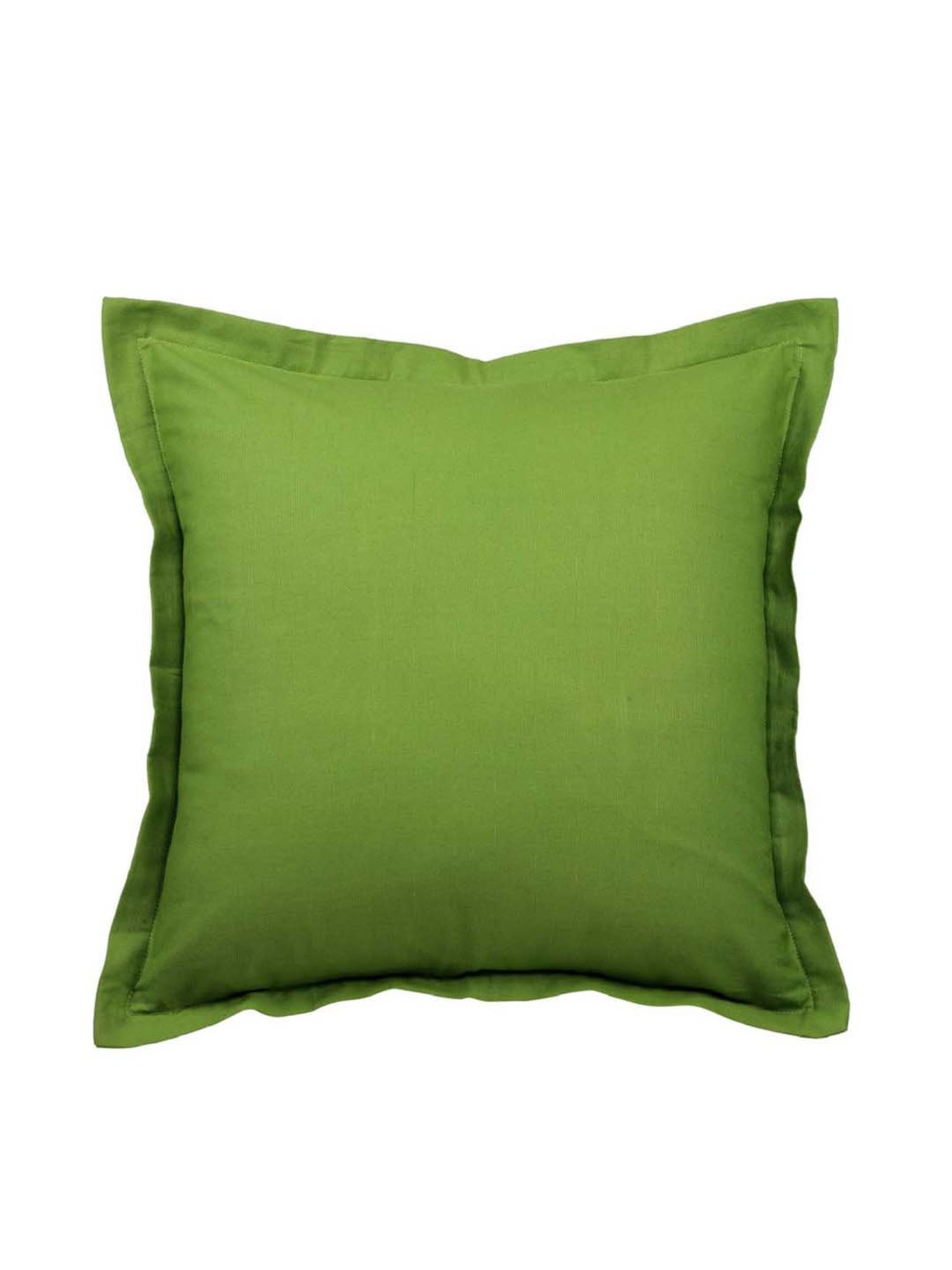Swayam Green Cotton 60 cm x 60 cm Cushion Covers - Set of 5