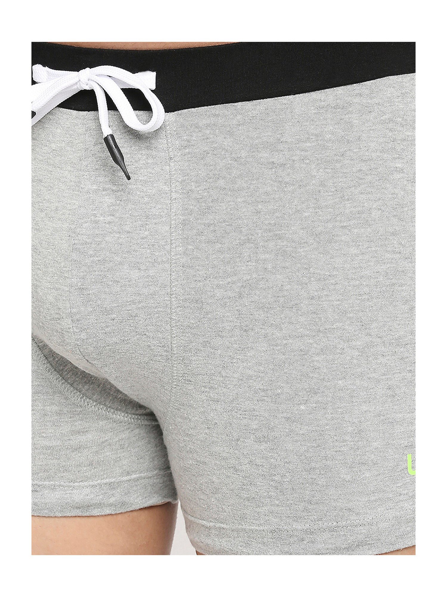 Frenchie Kids Grey & Pink Solid Trunks (Pack Of 2)