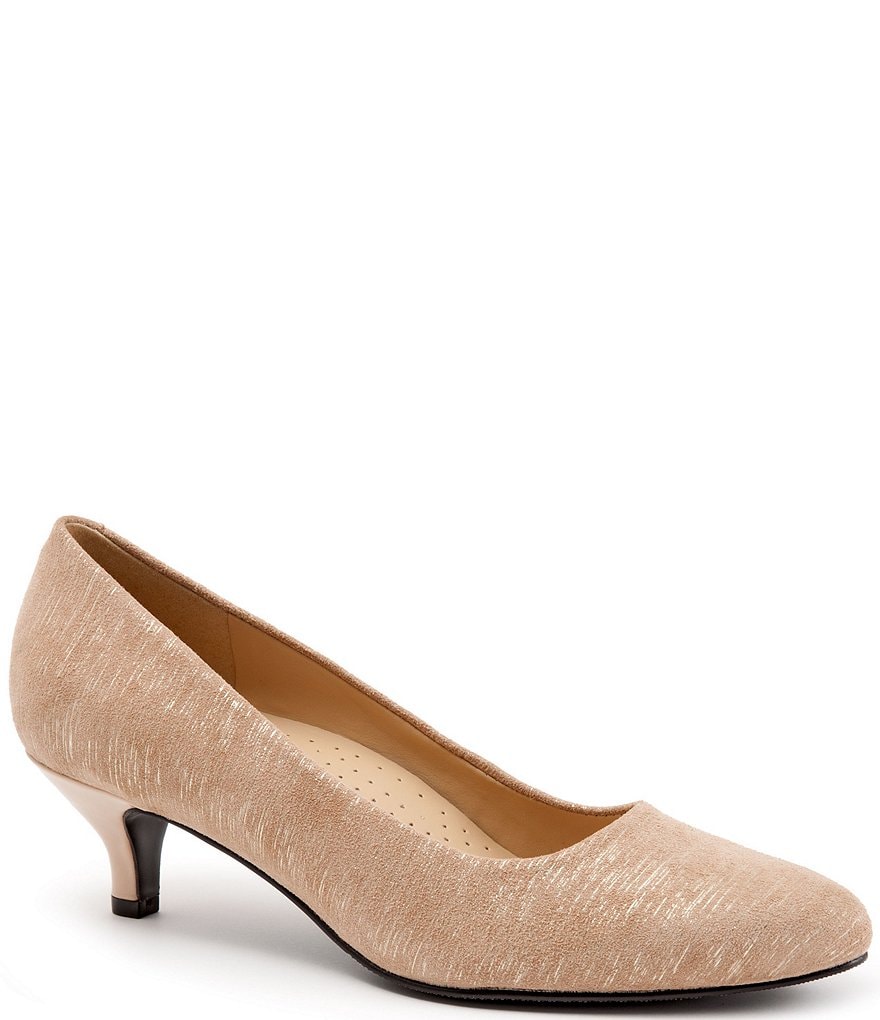 Trotters Kiera Metallic Printed Leather Pumps