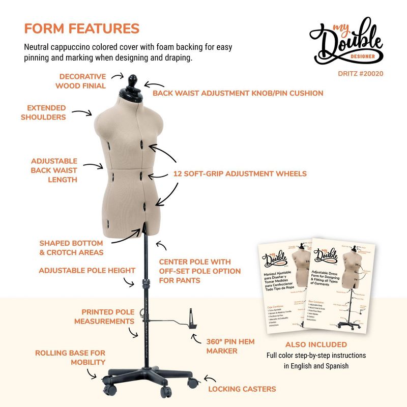Dritz Petite My Double Designer Dress Form