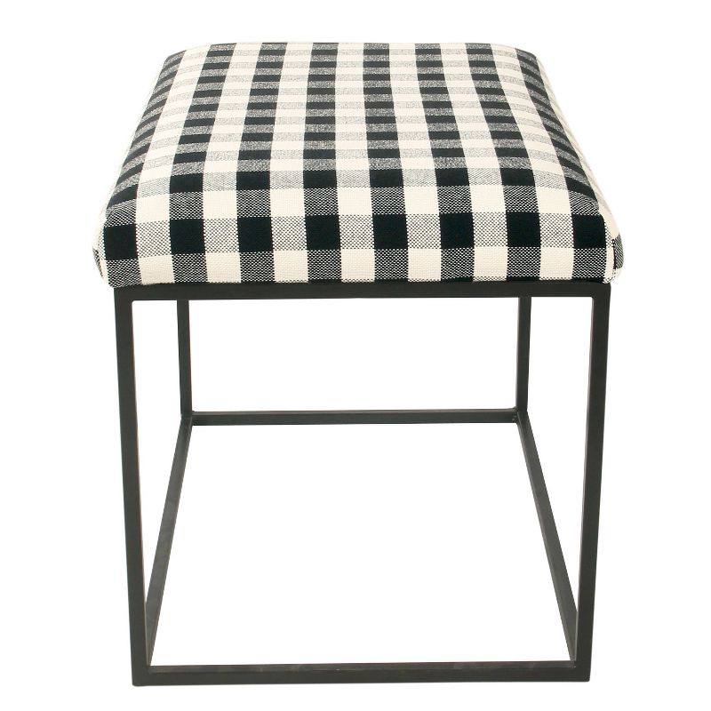 Small Decorative Ottoman Black - HomePop